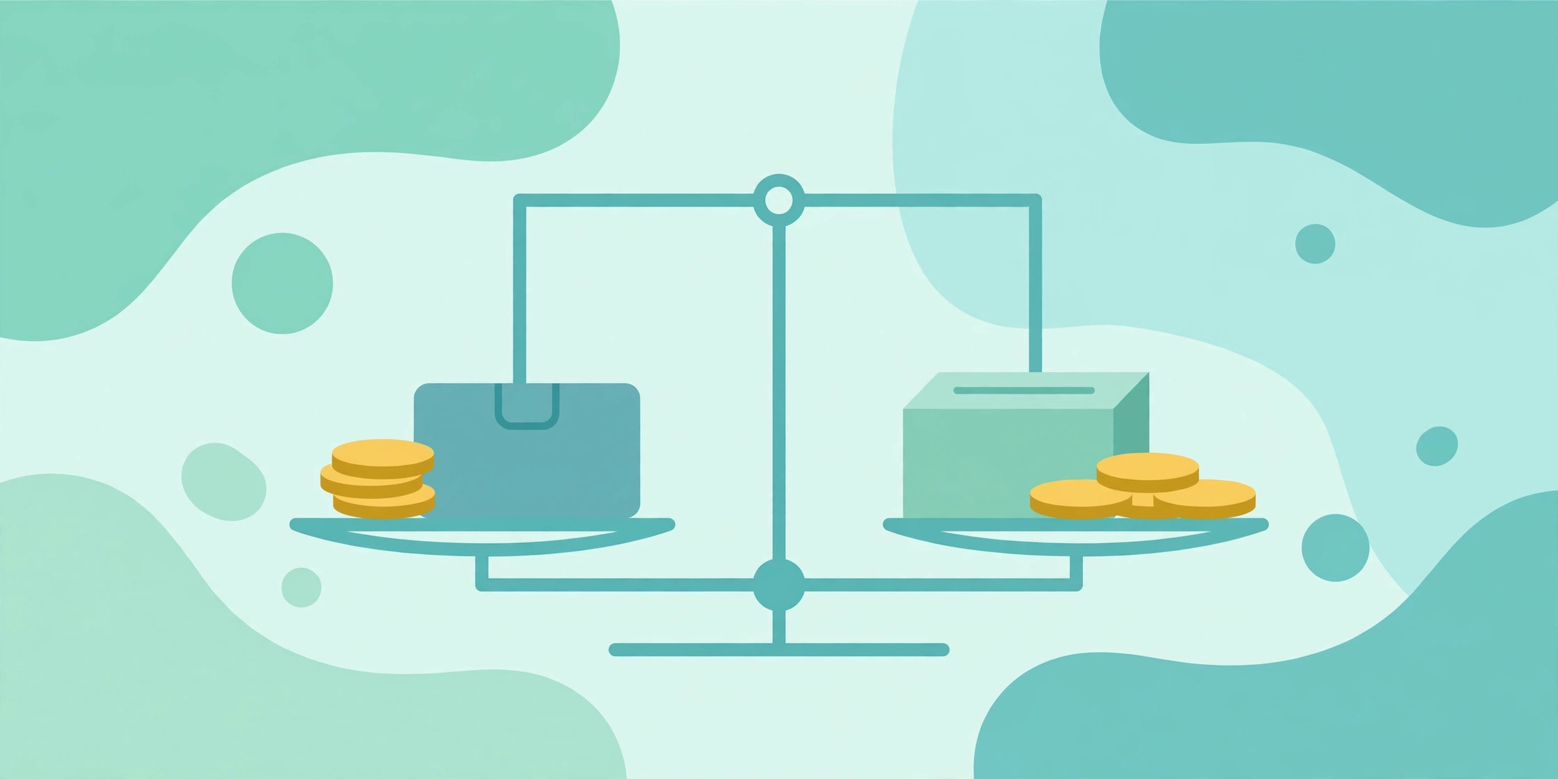 Balance scale comparing upfront mortgage point cost against monthly savings