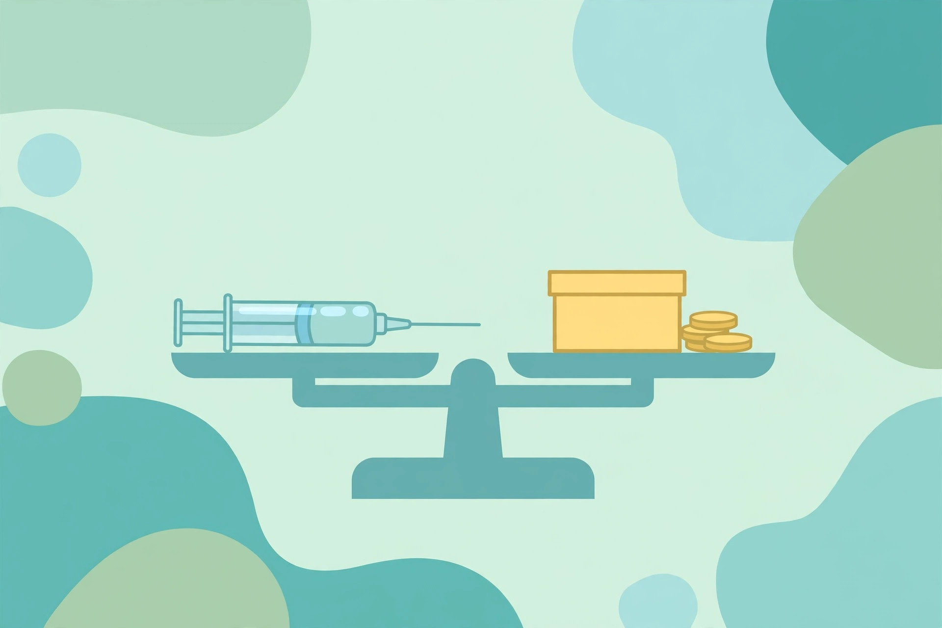 Pet weight scale next to a dosing syringe