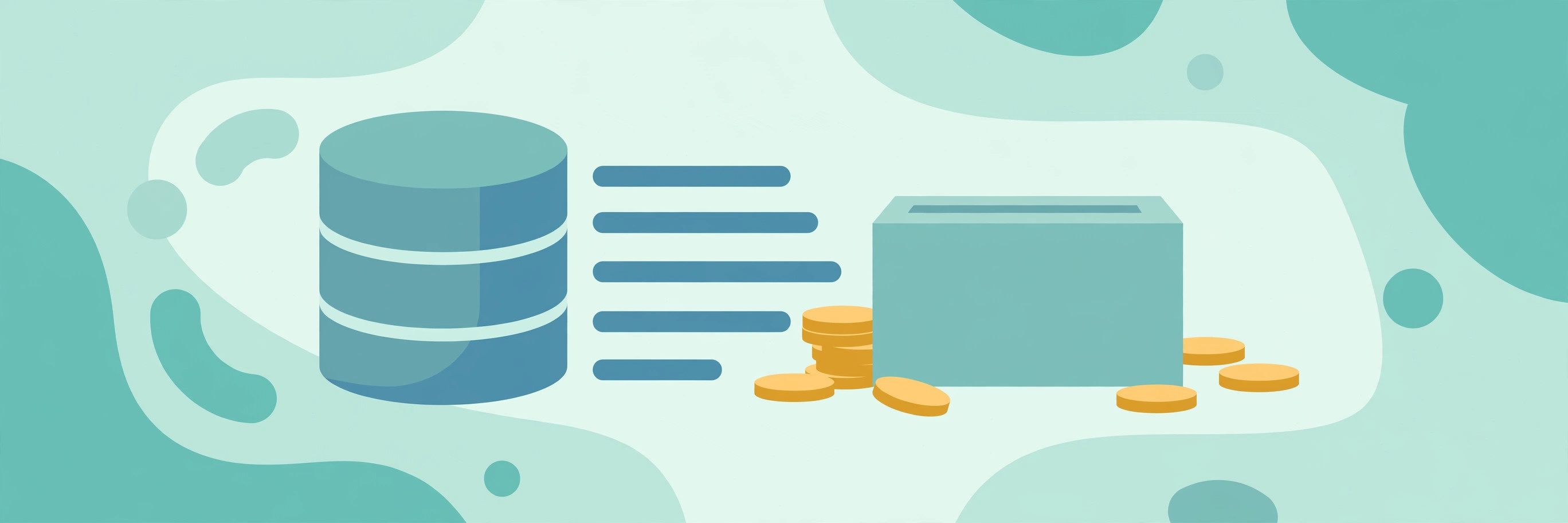 A database cylinder with organized lines of query code