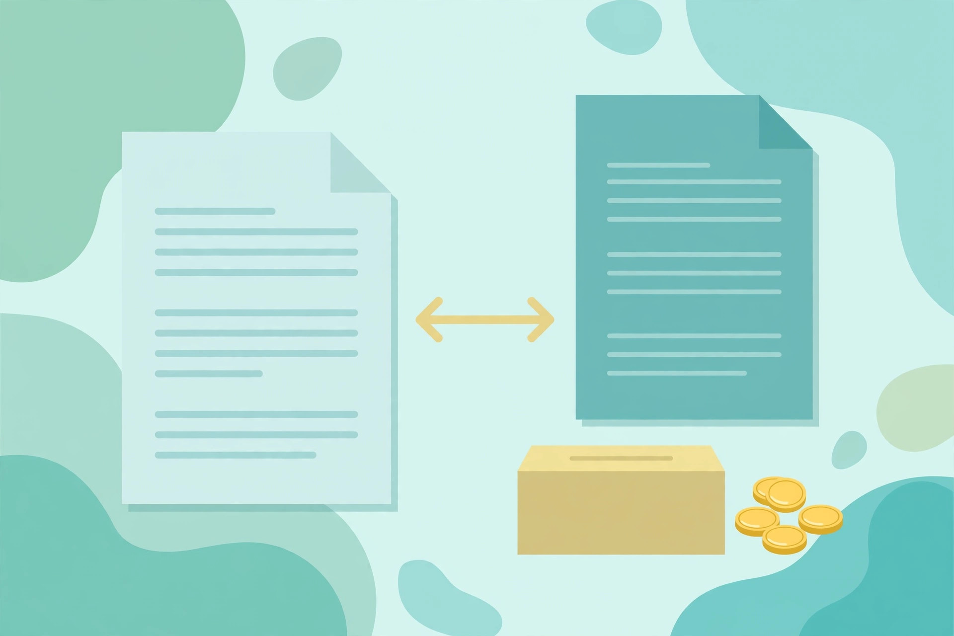 Two tax documents compared side by side