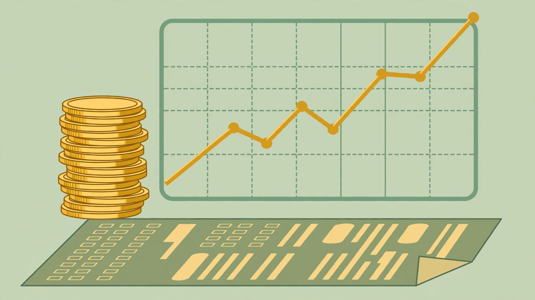 A chart showing the 2026 long-term capital gains tax brackets of 0%, 15% and 20%